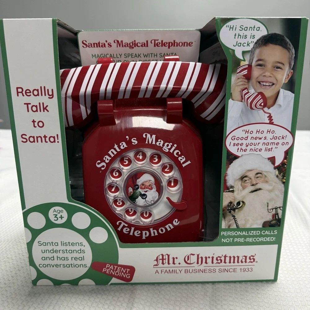 Mr Christmas Santas Interactive Magical Telephone Call Talk New In Box Toy